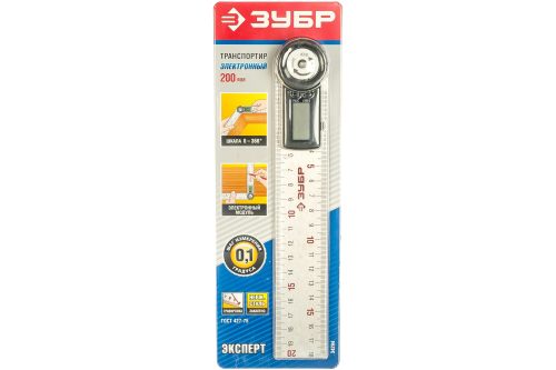 Фото ЗУБР 0-360°, транспортир-угломер электронный 34294 ЗУБР 0-360°, транспортир-угломер электронный 34294