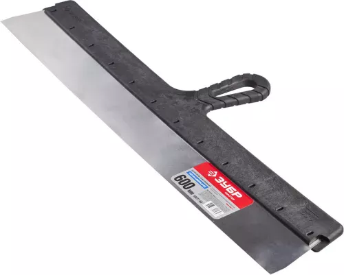 Фото ЗУБР 600 мм, нержавеющая полотно, пластмассовая рукоятка, шпатель фасадный 10077-60 ЗУБР 600 мм, нержавеющая полотно, пластмассовая рукоятка, шпатель фасадный 10077-60