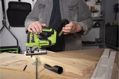 Фото Лобзик аккумуляторный GreenWorks GD24JS 24V (без АКБ и ЗУ) 3601407 Лобзик аккумуляторный GreenWorks GD24JS 24V (без АКБ и ЗУ) 3601407