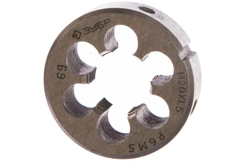 ЗУБР М20 x 1,5 мм, мелкий шаг, плашка круглая машинно-ручная 4-28023-20-1.5
