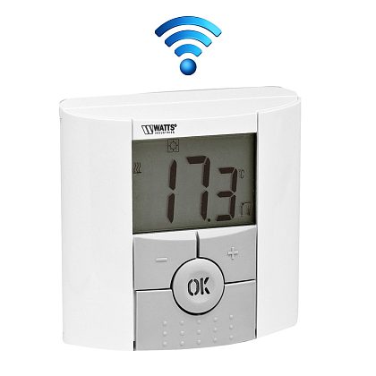 Радиотермостат комнатный WATTS BTDP-RF (868 МГц, программируемый, ЖК ...