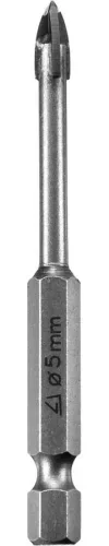 STAYER 5 мм, 4-х резцовый, шестигранный хвостовик, сверло по стеклу и кафелю 2985-05_z01