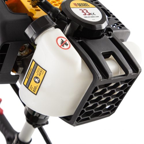 Фото Триммер бензиновый DGT 330, 33 см3, 1.8 л. с, неразъемная штанга, состоит из 2 частей Denzel Триммер бензиновый DGT 330, 33 см3, 1.8 л. с, неразъемная штанга, состоит из 2 частей Denzel