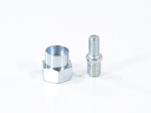 Катушка универсальная триммерная, гайка М10 х 1.25, гайка М8, винт М8-М10, левая резьба, шаг 1.25 мм Denzel