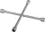 Фото STAYER 17-19-22 мм, 13/16", материал ключ-крест баллонный MAXCross 2755-H4 STAYER 17-19-22 мм, 13/16", материал ключ-крест баллонный MAXCross 2755-H4