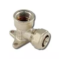 Водорозетка Tiemme 1606 - 16x2.0 x 1/2" (винтовая, для металлопластиковых труб)