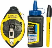Набор из 3 предметов: отбивочный шнур 30 м, краситель, маркер Stanley 0-47-681