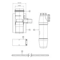 Конденсатоотводчик вертикальный для коаксиального дымохода Protherm D60/100 мм (ГЕПАРД 2015/ПАНТЕРА)