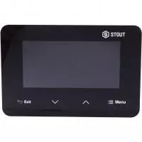 STE-0101-029332 STOUT Проводной комнатный двухпозиционный регулятор ST-293v3, черный