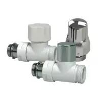 Комплект термостатический прямой LUXOR KT 258/A - 1/2" x 3/4"EK (цвет белый/хром)