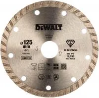 Диск алмазный отрезной Turbo (125х22.2 мм) для УШМ DeWALT DT 3712