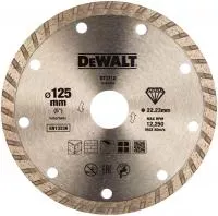 Диск алмазный отрезной Turbo (125х22.2 мм) для УШМ DeWALT DT 3712