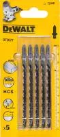 Пилки для лобзика по дереву (100 мм; шаг зубьев 4 мм) 5 шт. DeWalt DT 2077
