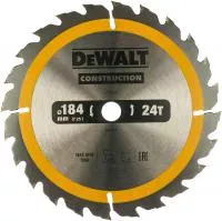 Пильный диск CONSTRUCT (184х16 мм; 24 ATB) Dewalt DT1939 Пильный диск CONSTRUCT (184х16 мм; 24 ATB) Dewalt DT1939