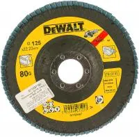 Лепестковый круг EXTREME 125x22.2 мм, 80G, тип 29 DEWALT DT3267