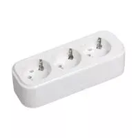 Переносная разборная розетка IEK К03 3 места CLASSIC KYP11-16-03-00-Z