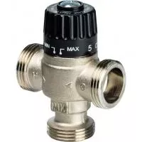 *SVM-0025-186525 STOUT Термостатический смесительный клапан для систем отопления и ГВС 1"  НР   30-65°С KV 1,8