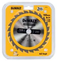 Пильный диск CONSTRUCT (165х20 мм; 24 ATB) Dewalt DT1934