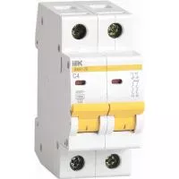 Автоматический модульный выключатель IEK 2п C 4А ВА 47-29 4.5кА ИЭК MVA20-2-004-C