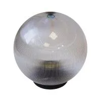 Садовопарковый светильник ЭРА НТУ, 0260202, шар, прозрачный, призма, D200, Б0048052