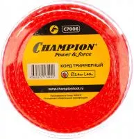 Корд триммерный Twisted Square (2.4 мм; 40 м; витой квадрат) CHAMPION C7006