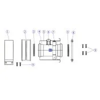 Адаптер вертикальный для коаксиального дымохода Protherm D60/100 мм (для котлов ЯГУАР)