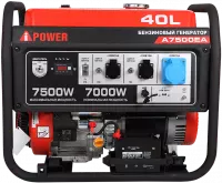 Портативный бензиновый генератор A-iPower A7500EA