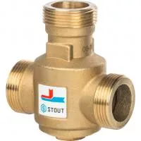 SVM-0030-325504 STOUT Термостатический смесительный клапан G 1" 1/4 НР 55°С