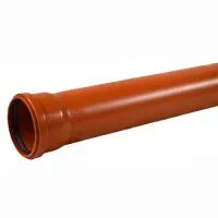 Труба для наружной канализации СИНИКОН UNIVERSAL - D110x3.4 мм, длина 500 мм (цвет оранжевый)