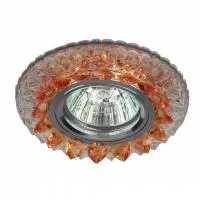Светильник ЭРА DK LD19 SL OR/WH декор cо светодиодной подсветкой MR16, прозрачный оранжевый Б0028091
