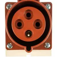 Розетка наружной установки IEK 32А 3P+Е 380В IP44 124 ИЭК PSR12-032-4