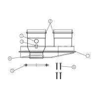 Адаптер разделительный Protherm для раздельного дымохода D80 мм (для котлов ЯГУАР)