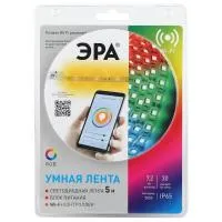 Комплект светодиодной ленты ЭРА 5050-30-RGB-IP65-Wifi-5m, 12V, 4/32/192 Б0043446