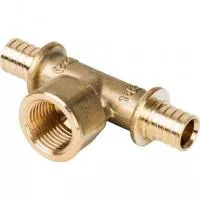 SFA-0028-001612 STOUT Тройник-переходник с внутренней резьбой 16xR 1/2" для труб из сшитого полиэтилена аксиальный