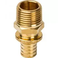 SFA-0001-001612 STOUT Переходник с наружной резьбой 16xR 1/2" для труб из сшитого полиэтилена аксиальный