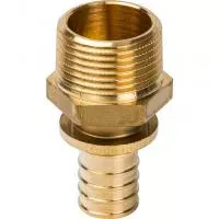 SFA-0001-002510 STOUT Переходник с наружной резьбой 25xR 1" для труб из сшитого полиэтилена аксиальный