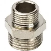 SFT-0004-001238 STOUT Ниппель НН переходной никелированный 1/2X3/8