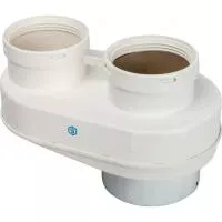 SCA-8080-230002 STOUT Элемент дымохода DN80/80 адаптер для подкл. разд. труб (совместимый  Vaillant,Ptotherm New ) PP-Ryton