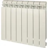 Global STYLE PLUS 500 8 секций радиатор биметаллический боковое подключение (белый RAL 9010)