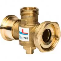 SVM-0050-327008 STOUT Термостатический смесительный клапан G 1"1/2M-G 1"1/2F-G 1"M   70°С