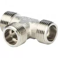 SFT-0018-343434 STOUT Тройник НН никелированный 3/4X3/4X3/4