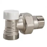 Клапан ручной регулировки угловой LUXOR DS 122 - 1/2' (для стальных труб, Tmax 120°C, PN10)