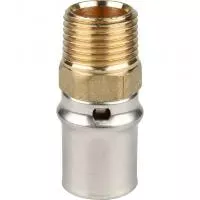 SFP-0001-001220 STOUT Переходник с наружной резьбой 1/2"х20 для металлопластиковых труб прессовой