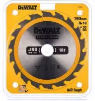 Пильный диск CONSTRUCT (190х30 мм; 18 ATB) Dewalt DT1943 Пильный диск CONSTRUCT (190х30 мм; 18 ATB) Dewalt DT1943