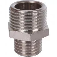 SFT-0004-003814 STOUT Ниппель НН переходной никелированный 3/8X1/4