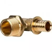 SFA-0005-002034 STOUT Угольник-переходник с наружной резьбой 20xR 3/4" для труб из сшитого полиэтилена аксиальный