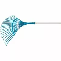 Грабли веерные стальные, 420 х 1550 мм, 22 плоских зуба, лакированный черенок, Luxe, Palisad Грабли веерные стальные, 420 х 1550 мм, 22 плоских зуба, лакированный черенок, Luxe, Palisad