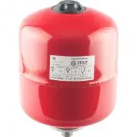 STH-0004-000008 STOUT Расширительный бак на отопление 8 л. (цвет красный