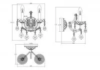 Бра Maytoni DIA880-WL-02-G