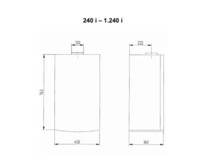 Котел газовый настенный BAXI LUNA-3 Comfort 240 i (двухконтурный, открытая камера сгорания)